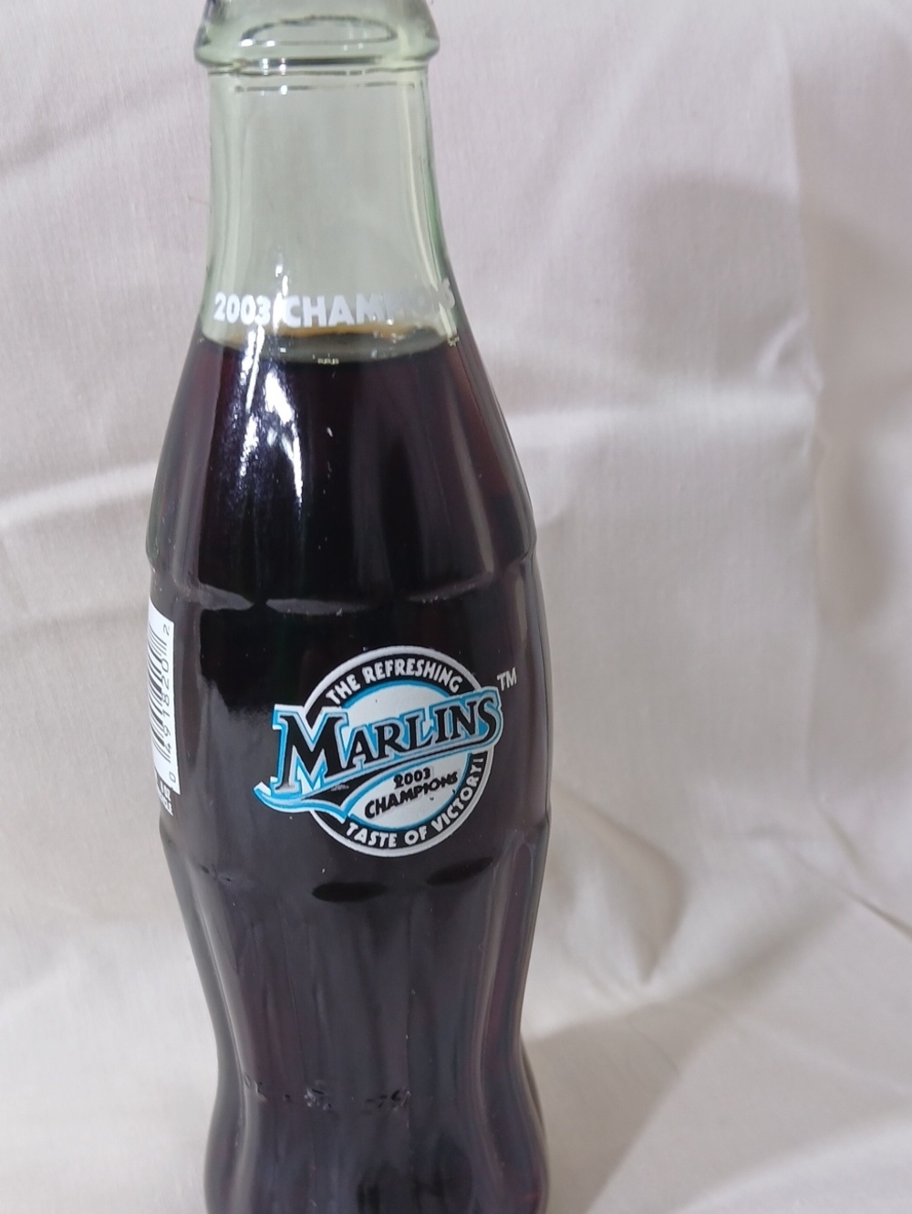 Branded Glass Soda Bottle in Dark Brown
